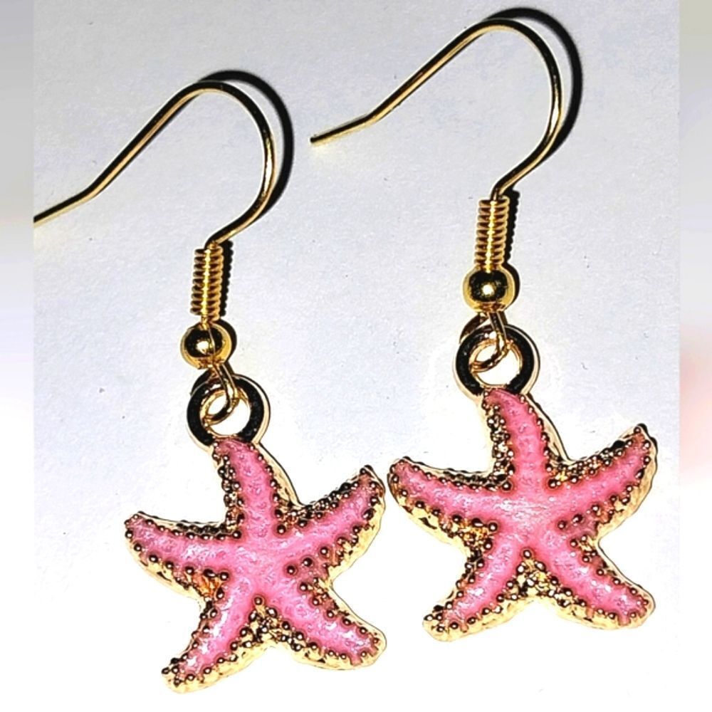 Hand crafted star fish character earrings for women and kids